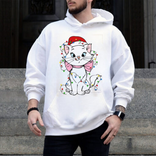 Disney Santa Marie Cat Christmas Lights Shirt