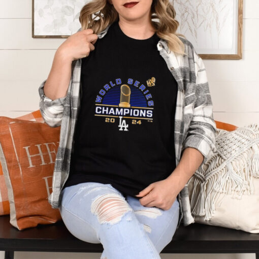 Dodgers trophy 2024 World Series Champions shirt