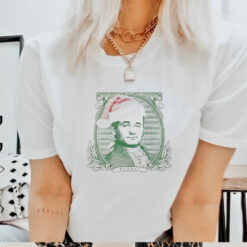 Dollar Bill Santa Christmas shirt