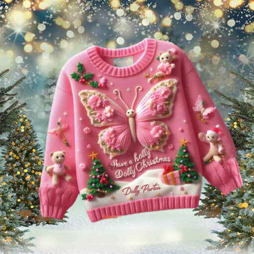 Dolly Parton Have A Holly Dolly Christmas Ugly Sweater