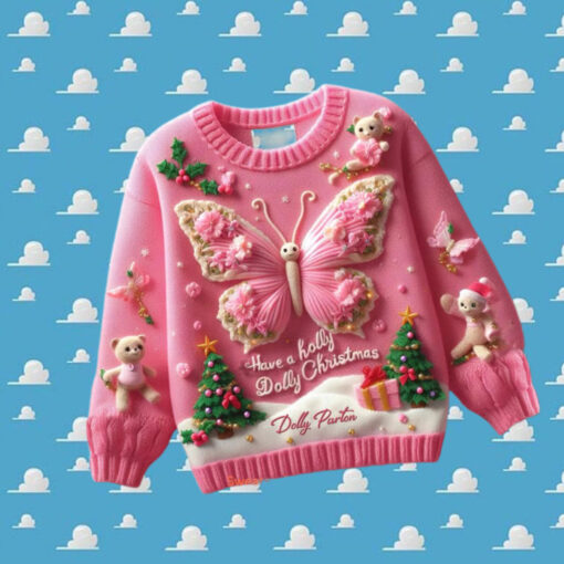 Dolly Parton Have A Holly Dolly Christmas Ugly Sweater