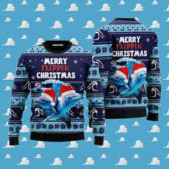 Dolphin Flippin' Ugly Christmas Sweater