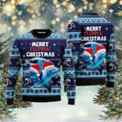 Dolphin Flippin' Ugly Christmas Sweater