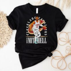 Donovan Mitchell Cleveland Cavaliers NBA basketball shield vintage shirt