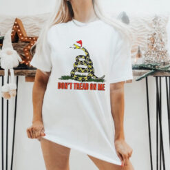 Don’t tread on me Christmas Gadsden flag T shirt