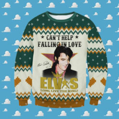 Elvis Presley Can’t Help Falling In Love Ugly Christmas Sweater,