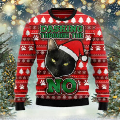 Black Cat Ugly Christmas Sweater