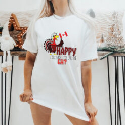 Fall Autumn Turkey Canadian Canada Happy Thanksgiving shirt