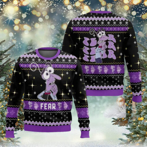 Fear Inside Out Ugly Christmas Sweater