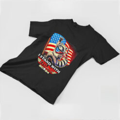 Fist racoon I stand with Trump us flag Shirt