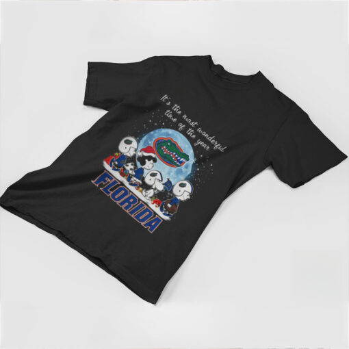 Florida Gators It The Most Wonderful Time Of The Year Peanut Characters Christmas Shirt