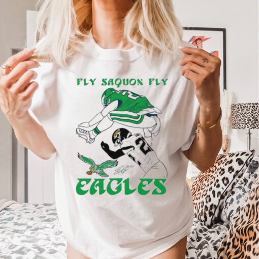 Fly Saquon Fly Eagles Saquon Barkley The Reverse Hurdle Jarrian Jones shirt