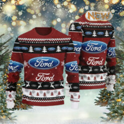 Ford 2024 Christmas Red Ugly Sweater