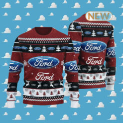 Ford 2024 Christmas Red Ugly Sweater