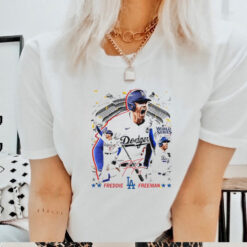 Freddie Freeman Los Angeles Dodgers World Series Champions signature graphic shirt