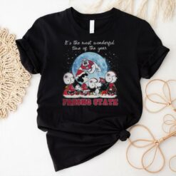 Fresno State Bulldogs It The Most Wonderful Time Of The Year Peanut Characters Christmas Shirt(1)