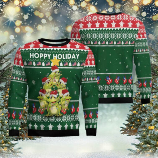 Frog Christmas Tree Ugly Christmas Sweater