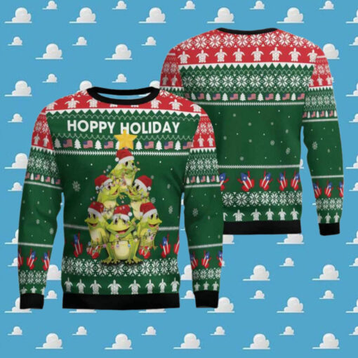 Frog Christmas Tree Ugly Christmas Sweater