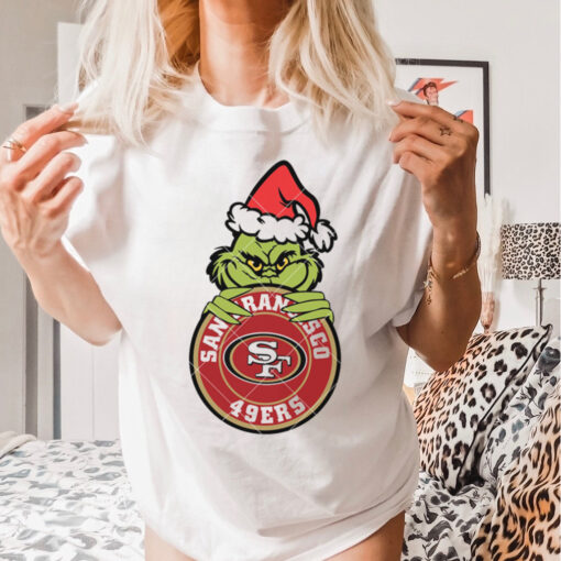 Funny Grinch San Francisco 49ers Logo shirt