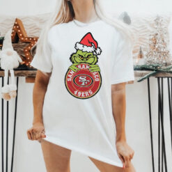 Funny Grinch San Francisco 49ers Logo shirt