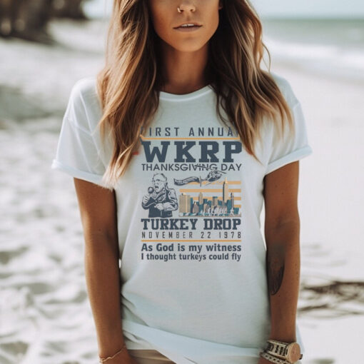 Funny Thanksgiving WKRP Turkey Drop T Shirt