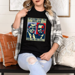 Funny Trump Flag Outlaw Hillbilly JD Vance 2024 Donald Trump T Shirt