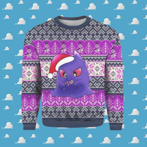 Gengar Christmas Ugly Sweater