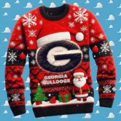 Georgia Bulldogs Christmas Time Celebration Ugly Sweater