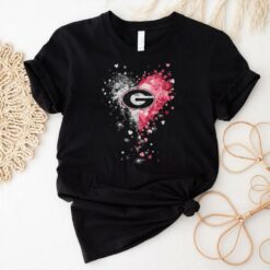 Georgia Bulldogs Crystal Heart Shirt