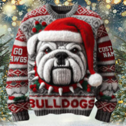 Georgia Bulldogs Go Dawgs Personalized Name Sweater