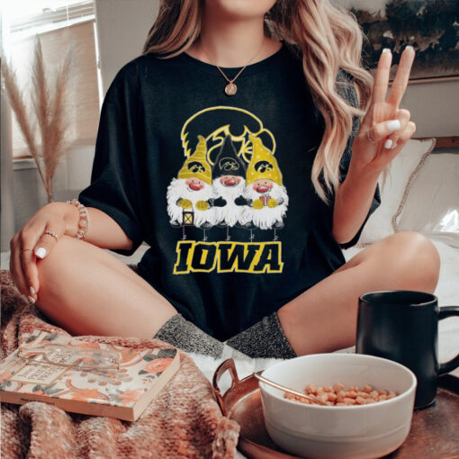 Gnomes Iowa Hawkeyes Merry Christmas 2024 Shirt