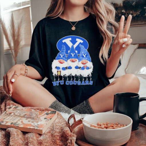 Gnomes X Byu Cougars Merry Christmas Shirt