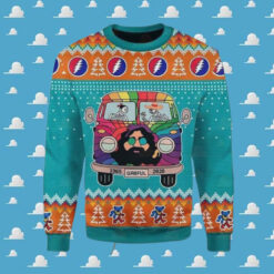 Grateful Dead 1965 Go By Bus Chirstmas Gifts 2024 Xmas For Family And Friends Ugly Sweater