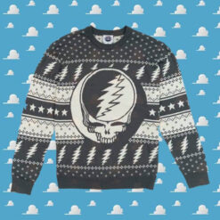 Grateful Dead Steal Your Face Chirstmas Gifts 2024 Xmas For Family And Friends Ugly Sweater