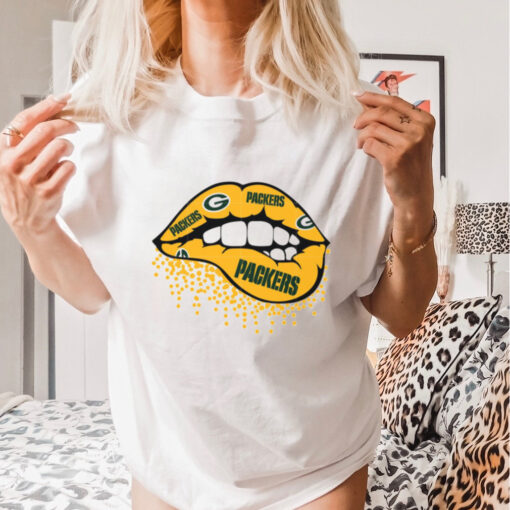 Green Bay Packers lip shirt