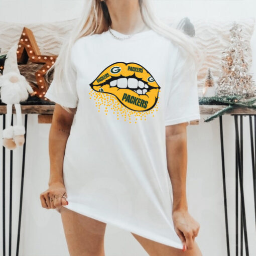 Green Bay Packers lip shirt