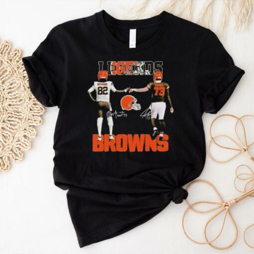 Greg Newsome II And Joe Thomas Legends Cleveland Browns T Shirt