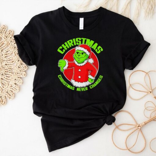 Grinch Boy Christmas never changes shirt