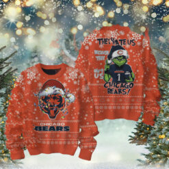 Grinch Chicago Bear They Hate Us Sweater – Orange