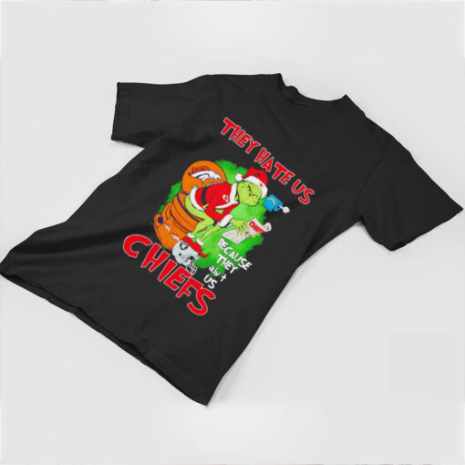 Grinch Chiefs toilet Broncos they hate us because they ain’t us Christmas shirt