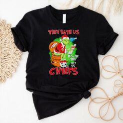 Grinch Chiefs toilet Broncos they hate us because they ain’t us Christmas shirt