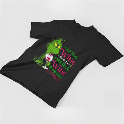 Grinch Christmas Wine Sweatshirts, Grinchmas Sweatshirt