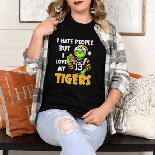 Grinch X Lsu Tigers I Hate People But I Love My Tigers Shirt