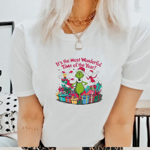 Grinch it’s the most wonderful time of the year Christmas shirt