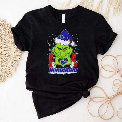 Grinch love Penn State Nittany Lions Christmas shirt