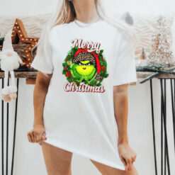 Grinch merry Christmas wreath shirt