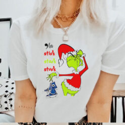 Grinch stink stank stunk chucks and pearls Kamala Christmas shirt