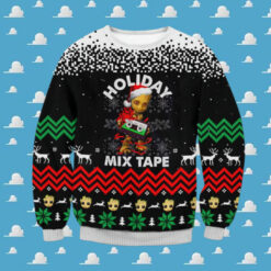 Groot Holiday Mix Tape Ugly Sweater