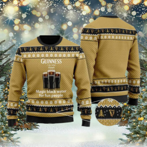 Guinness Beer Merry Xmas Drink Lover Ugly Knitted Christmas Sweater