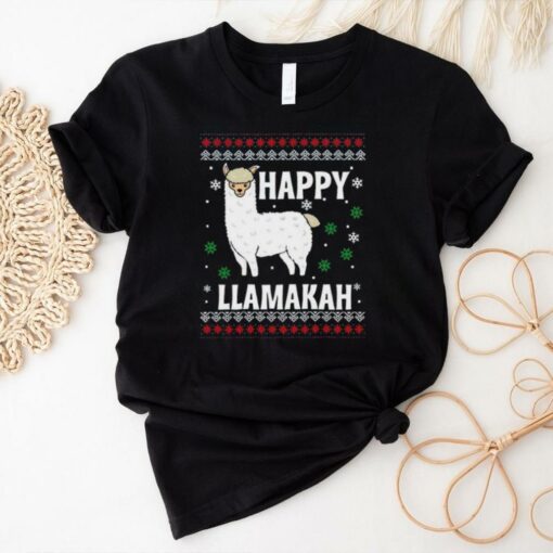 Happy Llamakah Christmas Vuitino Shirt